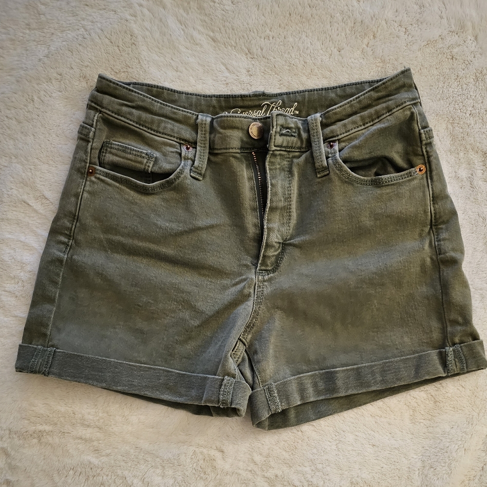 Universal Thread Olive Denim Shorts (2/26)